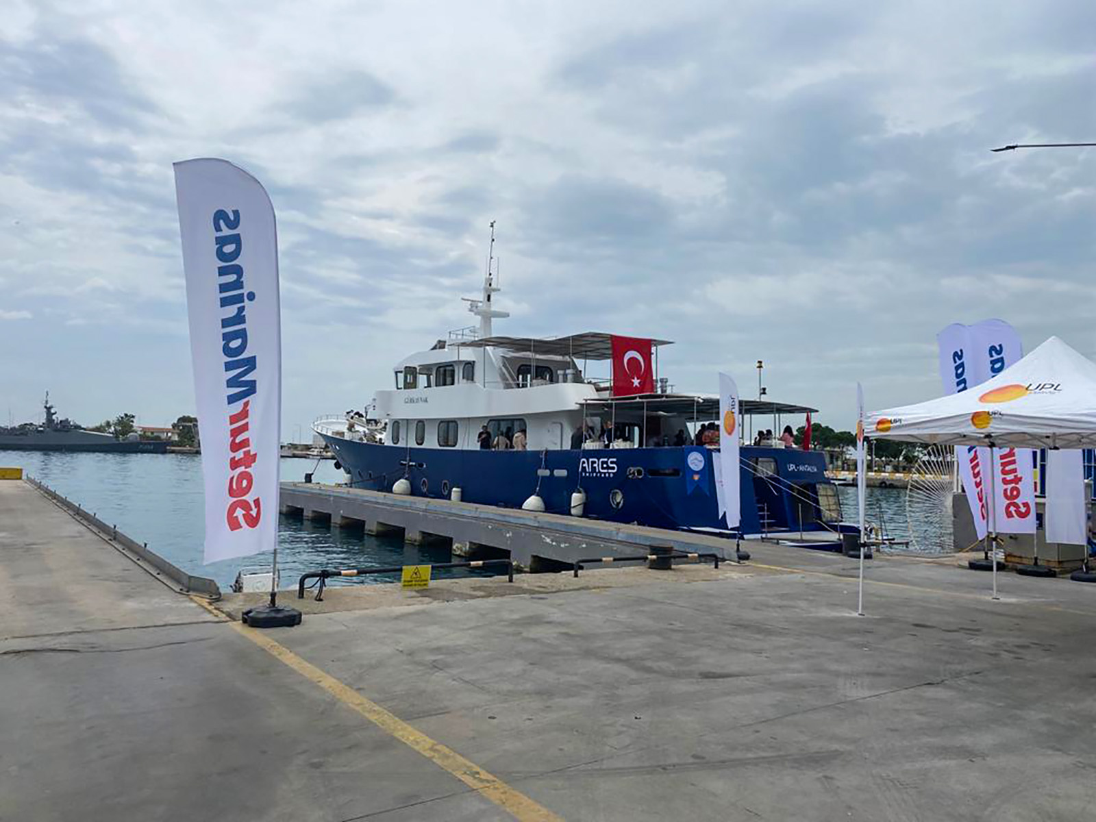 UPL, the world's most modern underwater archaeology ship, sails on its maiden voyage
