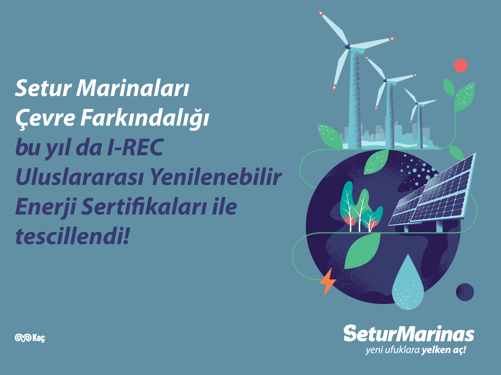 Setur Marinas environmental awareness was registered with -REC International Renewable Energy Certificate again!